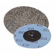 SUPERIOR ABRASIVES Coated QC Disc, S/C, 3", Type R, Grit 50 A016108