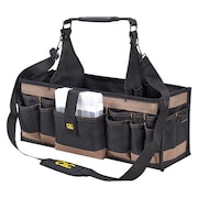 Clc Work Gear Tool Tote, Polyester, 42 Pockets, Black, 15" Height 1530
