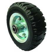 MARASTAR Solid Rubber Wheel, 6 in Dia, 250 lb, Black 16V339