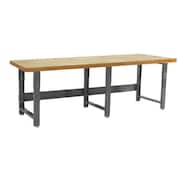 Benchpro Bolted Roosevelt Series Work Benches, Particleboard, 120" W, 30" to 36" Height, 1600 lb., Straight RPB36120