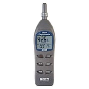REED INSTRUMENTS Digital Psychrometer / Thermo-Hygrometer, (Wet Bulb, Dew Point, Temperature, Humidity) 8706