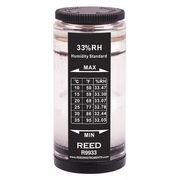 REED INSTRUMENTS Humidity Calibration Standard, 33%. For use with REED R6001, R6200, SD-3007, R9900 and 8706. R9933