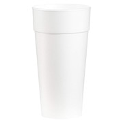 Dart Disposable Hot cup 24 oz. White, Foam, Pk500 24J16