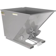 VESTIL Medium Duty Self-Dumping Hopper 2 Cubic Yard 4000 lb Machine Gray D-200-MD-GY-MG