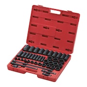 SUNEX 1/2" Drive Master Impact Socket Set, SAE, 43 pcs 2568