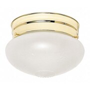 NUVO 1 Light 6 in. Flush Mount Small Frosted Grape Mushroom Polis SF77-123