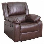 Flash Furniture Recliner, 31" to 64" x 26" to 36", Upholstery Color: Brown BT-70597-1-BN-GG