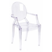 Flash Furniture Shirley Ghost Chair with Arms in Transparent Crystal FH-124-APC-CLR-GG