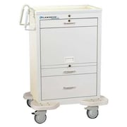 Lakeside Medication Cart w/Cassette, 20 Bins and 3 Lockable Drawers C-330-MUS-TW