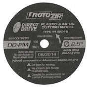 Rotozip Abrsv Cut Whl, 2-1/2In D, 0.750In T, PK5 DD-PM5
