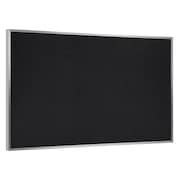 Ghent Rubber Bulletin Board 48-1/2" x 60-1/2, Black ATR45-BK