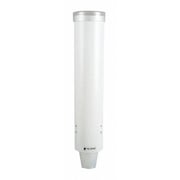 San Jamar Cup Dispenser, Pull-Type, 4-10 oz., White C3165WH