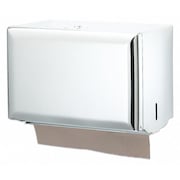 SAN JAMAR Dispenser, Singlefold Towel, White T1800WH