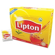 Lipton Tea Bags, Regular, PK100 00291