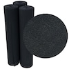 Rubber-Cal "Tuff-n-Lastic" Rubber Runner Mat - 1/8 in x 48 in x 9 ft Rolled Rubber Flooring - Black 03-205-W100