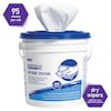 Kimtech Dry Wipe Roll, White, Bucket, Hydroknit, 60 Wipes, 12 in x 12 1/2 in 06001