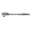 Klein Tools 1/2" Drive 72 Geared Teeth Round Head Style Hand Ratchet, 10" L, Chrome Plated Finish 65820
