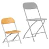 Flash Furniture Kids Yellow Plastic Folding Chair 10-Y-KID-YL-GG