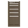 Kennedy 13-5/8"W Side Cabinet 5 Drawers, Brown, 20"D x 29-1/16"H 205XB