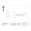 Zoro Select Self-Drilling Screw, 1/4" x 1 1/4 in, Zinc Plated Steel Hex Head External Hex Drive, 100 PK U31810.025.0125