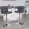 Flash Furniture Gray Quilted Vinyl Barstool 2-CH-102029-GY-GG
