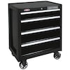 Craftsman Rolling Tool Cabinet, 2000 Series, 4-Drawers, Red/Black, Steel, 26" W x 18" D x 34" H CMST98215RB