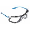 3M Virtua CCS Safety Glasses, Anti-Fog, Anti-Scratch, Foam Gasket, Wraparound, Frameless, Clear Lens 11872