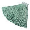 Rubbermaid Commercial 5 in String Wet Mop, 28 oz Dry Wt, Clamp On Connection, Cut-End, Green, Synthetic, PK6 FGF13700GR00