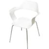 Kfi Julep Stack Chair, w/Flex Poly Shell, Wht 2500CH-WHITE