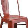 Flash Furniture Distressed Red Metal Stool 4-ET-3534-24-RD-GG