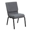 Flash Furniture Gray Fabric Church Chair 4-XU-CH-60096-BEIJING-GY-GG