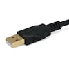 Monoprice USB 2.0 Cable, 1-1/2 ft.L, Black 5436