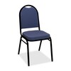 Kfi Stacking Chair, Armless, Blk Frm, Blue Pndt IM520BK-BLUEPD