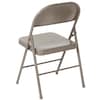 Flash Furniture Folding Chair, Gray, Metal, Double Braced BD-F002-GY-GG