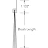 American Garage Door Supply Brushseal, Dock Leveler, Nylon, 1-1/8-in 90 Degree Holder, 2-in Brush, 94-in. BN91182-94