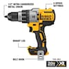 Dewalt 20.0 V Hammer Drill, Bare Tool, 1/2 in Chuck DCD996B
