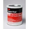 3M For Rubber and Gaskets Gasket Sealant, 1 qt, Brown, Temp Range -40 to 180 Degrees F 847
