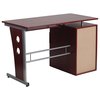 Flash Furniture Office Desk 47-1/4" W, Silver NAN-WK-008-GG