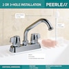 Delta Dual-Handle 2 or 3-hole 4" installation Hole Laundry Specialty Faucet, Chrome P299232