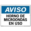 Vestil Aluminum Sign, 14-1/2" Height, 20-1/2" Width, Aluminum, Rectangle, Spanish SI-N-59-E-AL-040-S