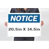 Vestil Aluminum Sign, 14-1/2" Height, 20-1/2" Width, Aluminum, Rectangle, Spanish SI-N-59-E-AL-040-S