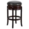 Flash Furniture Backless Stool, Cappuccino, 29", Caster Type: Glides TA-68829-CA-GG
