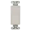 Hubbell Wall Switch, 3-Way, 120/277V, 20A, Wht, Rockr DS320W