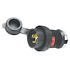 Hubbell 30A Watertight Twist-Lock Plug 3P 4W 480VAC L16-30P BK/WT HBL2731SW