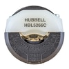 Hubbell Straight Blade Plug, Male, NEMA 5-15P, 15 A, 125V AC, 2 Poles, 3 Blades, Black/White HBL5266C