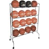 Champion Sports Basketball Cart, 4 tier, 16 ball capacity BRC4