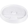 Dart Lid for 12 to 24 oz. Hot/Cold Cup, Flat, Sip Through, White, Pk1000 16UL