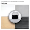 Richelieu Hardware 1 11/32 in (34 mm) Chrome Contemporary Cabinet Knob BP872034140