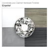 Richelieu Hardware 1 3/16 in (30 mm) Clear, Crystal, Chrome Contemporary Metal, Crystal Cabinet Knob BP87373014011