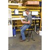 Vestil Height-Adjustable Ergonomic Worker Chair, 13in.-34in. Seat Height, 220-Lb. Capacity